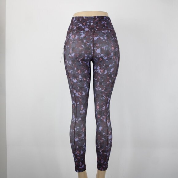 A Core $58 Sz S 27 Gray Purple Multi Color Pull On Poly Spandex AW Pant - Picture 7 of 14